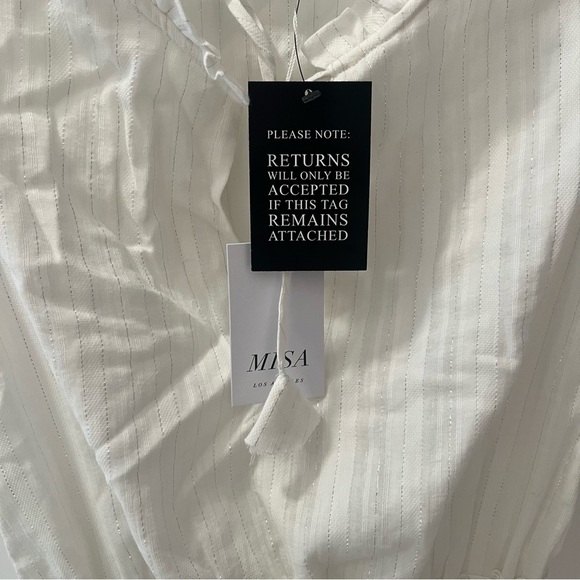 Misa Los Angeles White Lilian Dress- Size XS; New with Tags - Picture 5 of 11